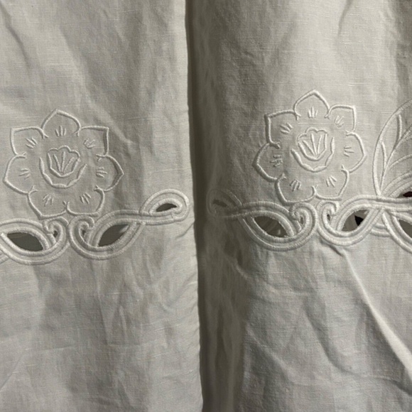 NWOT Derek Lam 10 Crosby Everett Eyelet Cotton Linen Mini Dress White Size 6 - Picture 12 of 15